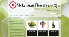 Desktop Screenshot of mclennanflowers.com