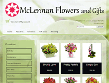 Tablet Screenshot of mclennanflowers.com